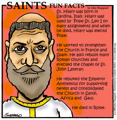 St. Hilary, Pope Fun Fact Image